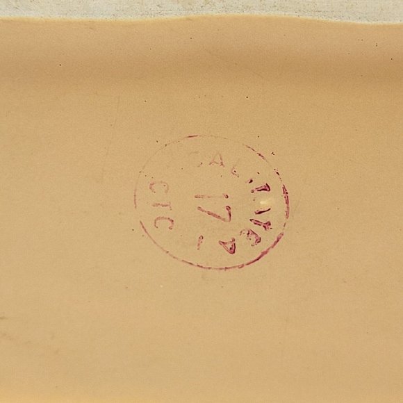 Vintage Large 1940's Art Deco Decorative Ornate Ruched Ceramic 12"x9" Vase - Picture 5 of 12